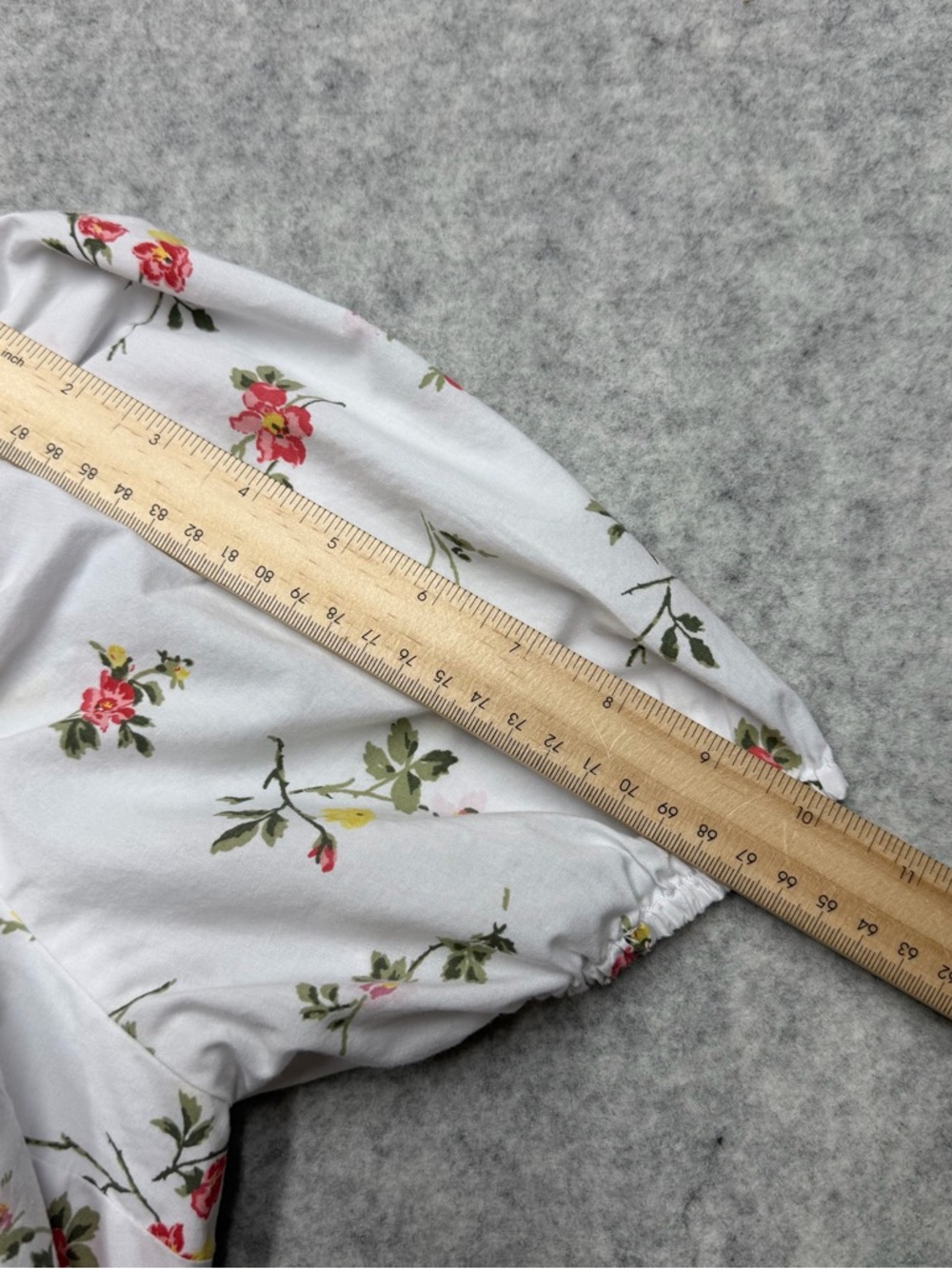 Abercrombie & Fitch Floral Milkmaid MiniDress White Cottagecore PuffSleeve Small - Picture 7 of 15